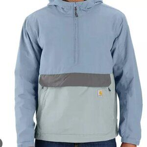 TAKE 50% OFF | Carhartt Men's Rain Defender Lightweight Packable Anorak -Blue